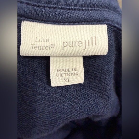 J. Jill “PureJill” Navy Women’s Tunic Dress, Size XL - Picture 8 of 9